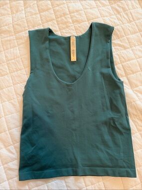 By Together Teal Scoop Neck Tank